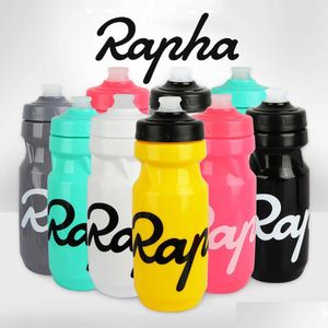 Water Bottles Cages Rapha 610/710Ml Cycling Bottle Squeezable Safety Durable Sile Nozzle Non-Toxic Sport Cup For Running Cam Y0915 Dro Dhlas