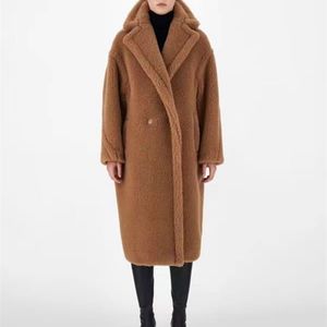 designer coat women winter Womens wool coats pellet alpaca medium-length coat fashion warm cardigan jackets womens