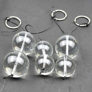 Sex Toy Massager Samox Super Big Glass Ball 40mm 50mm Anal Plug Beads Vagina Training Vaginal Smart Sex Toys For Gay Women Men