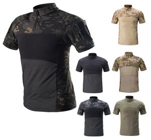 Utomhuskamouflage t -shirtjakt skjuter oss stridsklänning enhetlig taktisk bdu armé stridskläder camo shirt no050148899615