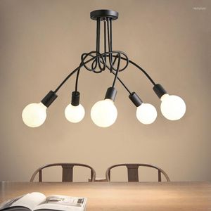 Lampadari Lampada a sospensione Loft Art Design Lampadario piegato Illuminazione per interni Appeso per soggiorno Camera da letto Prodotto per la decorazione della casa