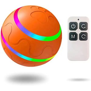 Dog Toys Chews Interactive Dog Toy Ball with Remote Control Made of Natural Rubber Wicked Ball Jumping Activation Automatic Rolling Ball Toys 231129