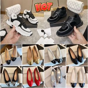 channel shoes Designer Dress shoes tweed leather bow Ballet flats Dance shoe fashion women quilted sneakers Made Cap Toe boat shoe LadyFisherman