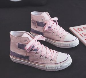 Women's Casual Cricket Shoes Fashion Sneakers High Top Splicing Canvas Shoes Chinese Style Youth Shoes