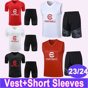 2023 2024 IBRAHIMOVIC GIROUD Training Wear Short Sleeve Suit Soccer Jerseys BENNACER TONALI THEO BRAHIM A. REBIC Football Shirt