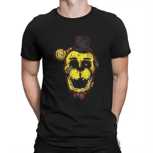 Homens Camisetas FNAF Est Camiseta para Homens It's Me Round Collar Camisa Básica Distintiva Presentes de Aniversário Tops