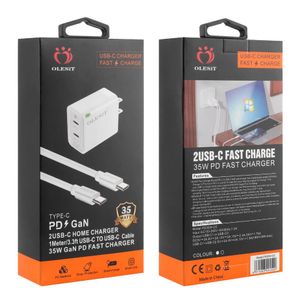 Olesit PD Gan 2 USB-C Home Charger 35W 30W Gan PD高速充電器プラグデータケーブルCからCへ