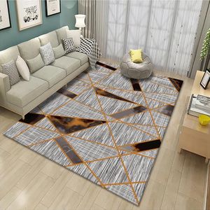 Mattor Nordiska Simple Geometry Carpet vardagsrum SOFA SOVABABLE BEDSIDA PAD PAD SOMBUM RUG Tvättbar kök Floor Mat Factory grossist