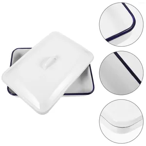 Dinnerware Sets Heat-resistant Baking Tray Pans Enamel Roasting Multifunctional Cover Wear-resistant Oven Pancake Non-stick