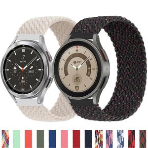 20mm band For Samsung Galaxy Watch 4/classic/3/5/pro/Active 2 Gear S3 Elastic Nylon Loop Huawei watch GT 2 2e 3 pro strap