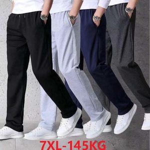 Pants summer autumn Men sports pants straight pants big sales cheap plus size 6XL 7XL big size loose elasticity Stretch pants 60 64 66