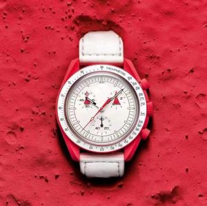 2024 Bioceramic Moon Designer Watch For Men Woman Classic County Case Watches Luksusowy ceramiczna planeta Limitowana edycja Master Wristwatches Quarz Watch 462