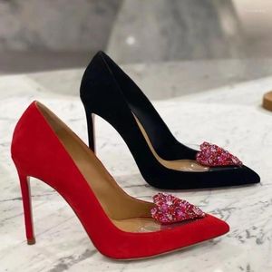 Классические Туфли Европейский Красный Высокие Каблуки Свадьба Британский Sweet Beauty Diamond Slim