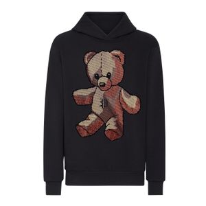 PLEIN BEAR Brand Men's HOODIE SWEATSHIRT PAISLEY STRASS Hip-Hop Loose Characteristic Personality PP Skull Pullover Rhinestone Luxury Men's Hoodie 1590