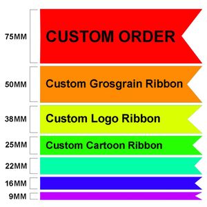 accessories 100 yards Custom Ribbon Cartoon Characters Desgin Single Sides Printed Grosgrain Ribbon Personalized Order Wholesale