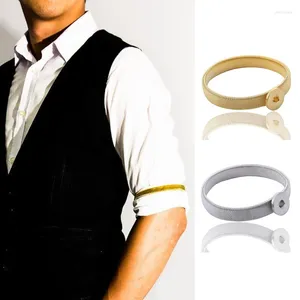 Bangle unisex elastisk armbandskjorta ärm hållare kvinnor män stretchy arm manschetter band