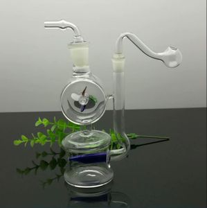 Pipe per fumatori Accessori Narghilè in vetro Bong Filtro esterno classico Mulino a vento Bottiglia per fumo d'acqua in vetro