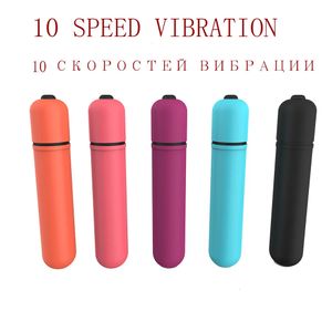 Wibratory Mini 10 -Speed ​​Bullet Vibrator dla kobiet Wodoodporna łechtaczka stymulator Dildo Vibrator Sex Toys For Woman Sex Machine 231128