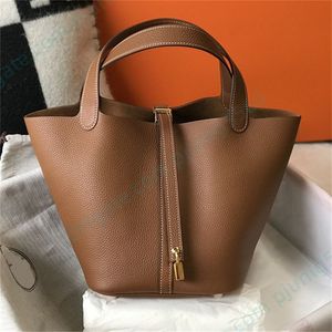 Luxurys designer lås hinkväskor kvinnors mode gyllene spänne kors kropp axel topphandtag handväskor toppkvalitet koppling totes män pochette hobo sling handväska resor