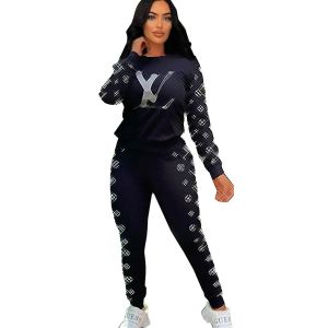 Women's Foreign Trade Leisure Fashion Sports Suit 2024 Spring High Elastic Cotton Pocket Two-piece Set