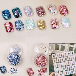 Nail Glitter Mixed Hexagon Shape Holographic Chameleon Flakes Sequins Shiny Large Colorful Art Decoration Diy Nails