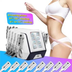 Ny ankomst Cryolipolysis Fat Freeze 8 Handtag Diamond Ice Cryo Pads Cold Body Sculpting Equipment