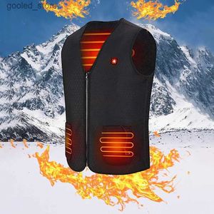 Men's Vests 2023 Winter Self-heating Jacket Vest Windproof Warm Stylish Outdoor Portable Heating Clothes Trend Technology Men's Clothing Q231129