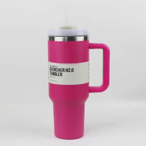 40oz Cups With Silicone Handle Lid and Straw 2nd Generation Car Mugs Vacuum Insulated Water Bottles