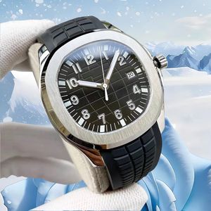 Mens 시계 우아한 움직임 자동 8215 운동 40mm Sapphire 방수 광장 편안한 고무 스트랩 수류탄 시계 Dhgate 손목 시계 Montre