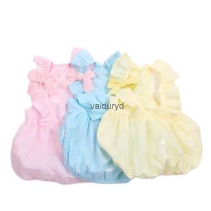 Vestuário para cães Cães e gatos vestido borboleta arco design pet filhote de cachorro abóbora saia primavera / verão roupasvaiduryd