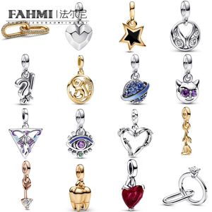 Fahmi Colorful Me Series Guardian Eye Star Heart-Shaped Red Little Devil Mini Pendant Butterfly Triangle Pendant Romantic Rose Pendant Bra hantverk