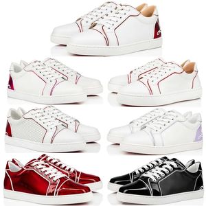 Fashion Men Women Casuals Shoes red Trendy Fun Vieira Flat Sneakers Italy Popular White Low Top Elastic Band Calfskin Designer Skateboarding Tennis Trainers Box