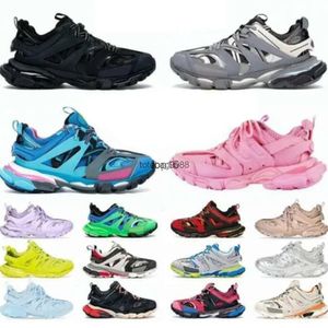 2023 Sapatos Casuais Triple S Track 3.0 Sneakers Transparente Nitrogênio Crystal Outsole Running Shoes Mens Womens Trainers Preto Branco Verde Tamanho 35-45 A3