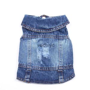 Dog Apparel Pet Jeans et Denim Coats Holes Design Cat Puppy Vest Spring/Summer 3 Colorsvaiduryd