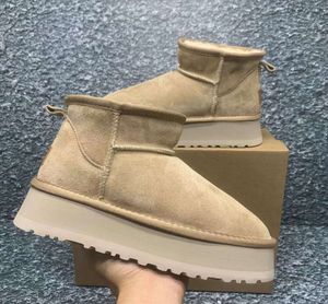 Australian Womens boots Tasman Tazz winter sheepskin slippers chestnut classic Ultra suede wool snow boot platform Fur slides designer ankle booties Trendy shoes