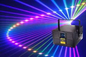 Lazer Aydınlatma 10W RGB Tam Renkli Animasyon Evresi Lazer Işık