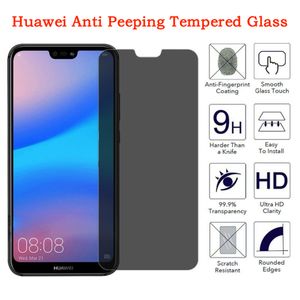 Huawei Nova için Gizlilik Ekran Koruyucu 7 6 SE 5I 5T 4 4E Huawei Mate için Antispy Temperli Cam 9 8 Koruyucu Cam Film