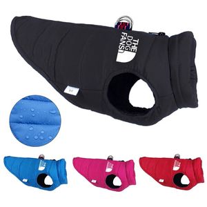 Cão vestuário inverno quente pet cães jaqueta impermeável francês bulldog cães roupas com puxar anel filhote de cachorro para pequenos cães médios roupas natal 231129