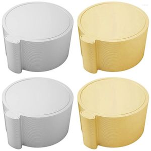 Stampi da forno 200 pezzi sottotorta da 3,5 pollici mini cartone rotondo per mousse cupcake dessert decorazione multicolore