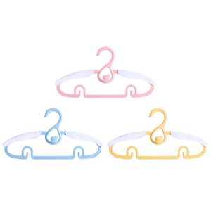 Organization 10pcs/set Retractable Children's Hangers Plastic Kids Clothes Shelf Colorful Baby Drying Rack No Trace Nonslip Hanger