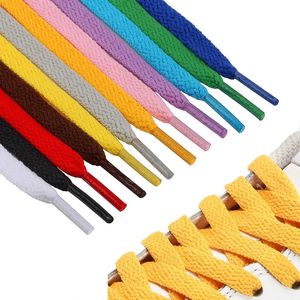 Shoe Parts Accessories 1 Pair AF1 Shoelaces Flat Thicken Weave Craft Off Black White Laces Hightop Sneaker Shoelace 25 Colors 231128