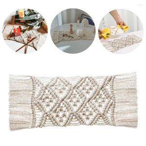 Table Mats Placemat Nonslip Handwoven Mat Heat Insulated Square Cotton Cup Pad For Home Kitchen Desktop Decoration