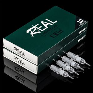 Tatueringsnålar Inkin Real Safety Tattoo Needle Cartridge Exakt Positioneringsfoder Shader för tatuering Permanent Makeup Pen Machine 10 PCSBOX 231128