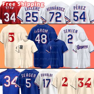 2 Marcus Semien Rangers City Connect Maglie da baseball Texas Corey Seager Nolan Ryan Adolis Garcia Jacob deGrom Robbie Grossman Nathaniel Lowe Travis Jankowski