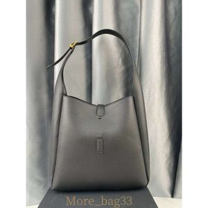 2023 Designer Simple Hobo Shoulder Bags Soft Real Leather Letter Printing Hobos Bag Black Justerbara Single Roots Gold Hasp Baguette Fashion Purse