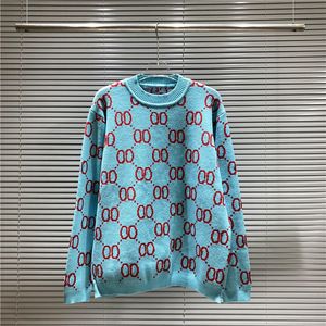 Hirata Japan Pop Contrast Hip-Hop Ethnic Style Sticking Vintage Round Neck Pullover för män förtjockad lös stickad tröja