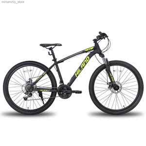 Bisikletler Hiland 26 27.5 inç dağ bisikleti 21 hızlı mtb bisiklet çift diskli fren süspansiyon çatal kentsel banliyö şehir bisiklet q231129