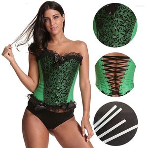 Kvinnors shapers bodysuite tight fishbone corset buken support body formewear kläder sexig domstol form ware classic svart spets slitage