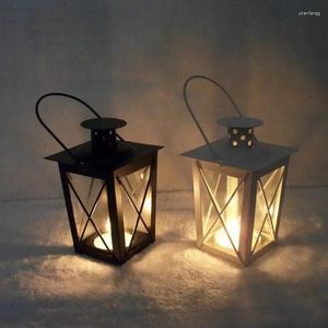 Candle Holders Lantern Glass Jar Holder WITRPOOF Nordic Design Gothic Party Antique Decoracion Hogar Classics Dekoracja
