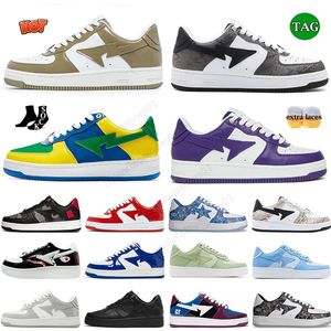 Luxury Sk8 Sta Running Shoes for Men Women Outdoor Black Patent Leather Blue JJJJOUND X White Navy Pastel Pack Sax Pink Green Shark Sneakers Jogging Athletic 36-47